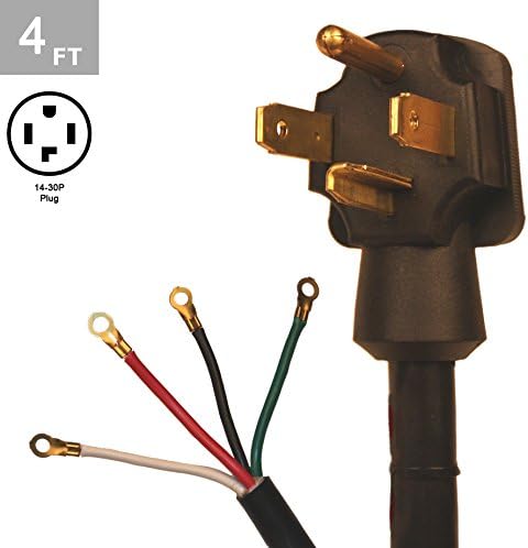 TES 4 Ft. 10/4 30 Amp 4 Wire Dryer Cord Kit