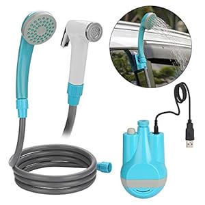 WADEO Campingdouche accu camping douche outdoor met 12V dompelpomp