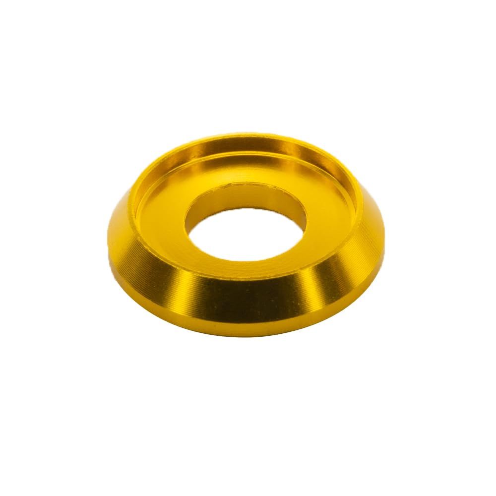 Photo 1 of [60PCS] M5 Counterbore Washers, Anodized Aluminum Alloy, Head Washers Gaskets Cup Shim for Screw RC/FPV/PC/Drone/Toys/Mechanical Accessories Parts, Golden Color