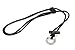 Victus Outdoors Paracord Spark Necklace, Adjustable 20 to 45 Inches with Double Barrel Knots, Long Ferrocerium Rod Fire Starter, Stainless Steel Laser Engraved Striker, Black