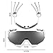 ROCKBROS Polarized Sports Sunglasses with 4 Interchangeable Lenes for Men Women