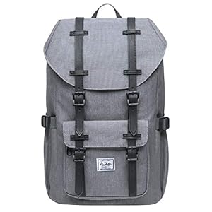 KAUKKO Laptop Outdoor Backpack, Traveling Rucksack Fits 15.6 Inch Laptop(5-6-Lightgrey)