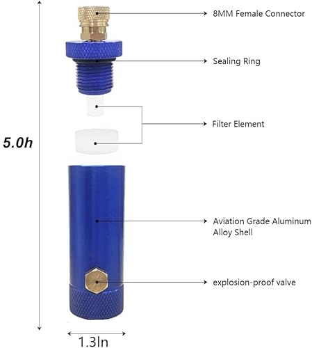 Olie Waterafscheider 30mpa Akozon Vanne De Régulation De Pression D'eau RV Régulateur De Pression PCP Luchtcompressor Filter