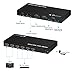 Portta 4x2 Port HDMI Matrix Any 4 HDMI inputs to Any 2 HDMI Standard outputs Support 3D 1080p HD HDMI Switcher and Splitter with IR