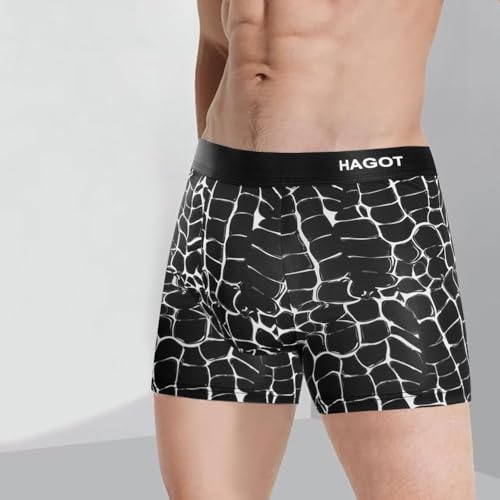 HAGOT 3/5/6 Pack Men's Boxer Shorts, Cotton Underwear, Soft and Stretchy