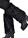 Simplicity Women's Winter Faux Fur Leg Warmers Fuzzy Boots Cuffs Cover, Black