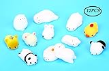 12PCS Mini Squishy Squeeze Stretchy Animal Seals Healing Toys - Soft Kawaii Cute - for Kids Adults Reduce Stress Pressure Press