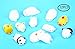 12PCS Mini Squishy Squeeze Stretchy Animal Seals Healing Toys - Soft Kawaii Cute - for Kids Adults Reduce Stress Pressure Press