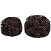 REECHO Thick 2PCS Updo Messy Hair Bun Curly Wavy Ponytail Extensions Hairpieces Hair Scrunchies for Women Girls Color Dark Brown
