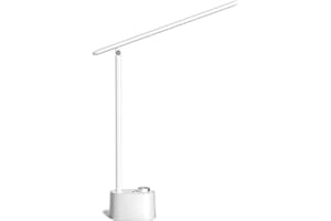 Honeywell Sunturalux™ HWT-H01 LED Desk Lamp with USB Charging Ports, Eye Caring Stepless Dimming Table Lamp for Home Office C