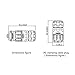 CNLINKO 3 Pin Power Industrial Circular Connector, Male Plug & Female Panel Mount Receptacles Socket Jack, Outdoor Waterproof IP67, AC DC