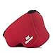 MegaGear ''Ultra Light'' Neoprene Camera Case Bag with Carabiner for Nikon COOLPIX B500 Digital Camera (Red)
