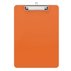 Macroclo Plastic Clipboards, A4 Orange Clip Board