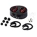 VJJB Bluetooth Headphones,True TWS K2 Mini Twins Stereo Wireless Earbuds,Mini Cordfree Invisible Earphones Bluetooth 4.1 Wireless Headsets with Portable Charging Case for iPhone Sumsung Smartphones