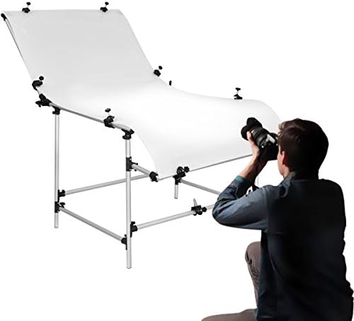 Safstar Photo Shooting Table PVC Board Non-Reflective Photo Studio Bench (39"x78")
