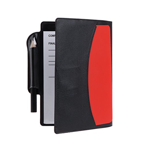 image for UJuly Football Soccer Penalty Card Referee Wallet Notebook with 1 Red 