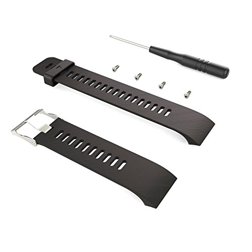 aczer-Y Garmin Forerunner 35 Accessories Watchbands,10 Color Replacement Watch Band with Stainless Buckle and Rubber Strap for Garmin Forerunner 35 Wrist Band