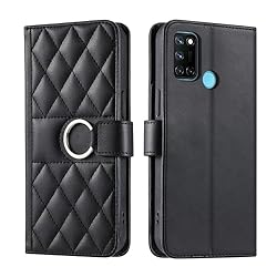 Lucyliy Compatible with Realme C17 Case Flip PU