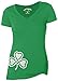 Irish Large Tee Shirt Women's Shamrock Clover Cute St Patricks Day V-Neck Paddy Day
