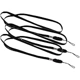 TOOGOO(R) 10x Schwarz Lanyard Umhaengeband fur ID Pass Card Schlagwoerter Phones Kamera MP3-Halter