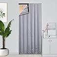 YYHJ Soundproof Thermal Insulated Door Curtain,Winter Thicken Cotton Doorway Windproof Cold Protection Blanket,Blackout Patio Screen Panel,Waterproof Oxford Cloth,for Bedroom Partition,Living Room