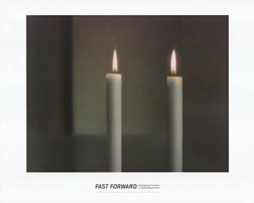 Two Candles by Gerhard Richter 18.25"x23.5" Art Print Poster