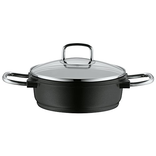 WMF cookware set 4piece Bueno Induction pouring rim glass lid Aluguss