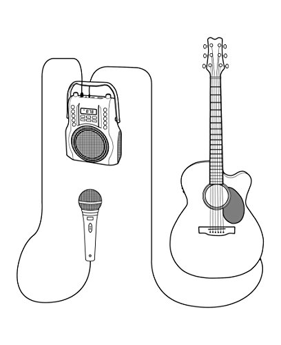 KORAMZI-Karaoke-Portable-Boombox-with-Bluetooth-Audio-Streaming-Rechargeable-battery-FM-Radio-AUX-In-35-mm-Audio-Jack-Bluetooth-Electric-Guitar-audio-input-MIC-jack-KS-200RD-Red