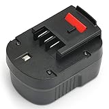 PowerGiant 12V 2.0Ah NiCD Replacement Battery Pack for Black & Decker HPB12 FS120BX FSB12 FS120B A1712 A12 BD12PSK SS12 BDID1202 XD1200K CDC120ASB HPD12K-2