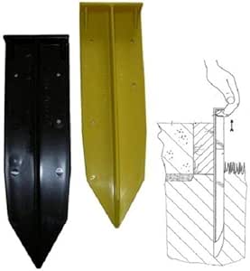 Amazon.com : 12" Strong Reusable Stakes Masonry Concrete Forms 50/Black ...
