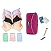 BAGSMART Travel Gear Luggage Packing Cube Lingerie Travel Case Bra Underwear Bag, Rose red