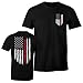 Thin Red Line Firefighter USA Flag Men's T Shirt