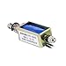 uxcell DC 12V 1A 10mm Stroke 600g Push Pull Type Open Frame Solenoid Electromagnet Black Wire Leads