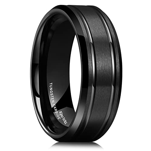 Tungsten Wedding Band 8mm