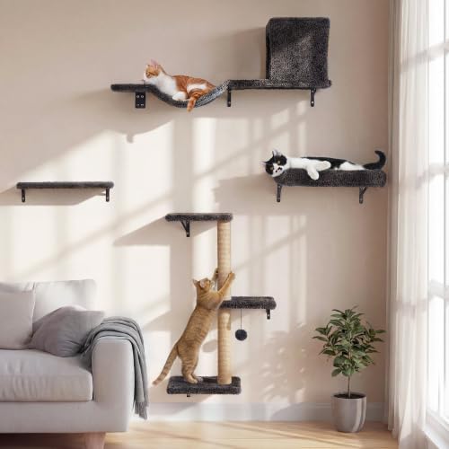 FUKUMARU 4-in-1 Cat Wall Shelves