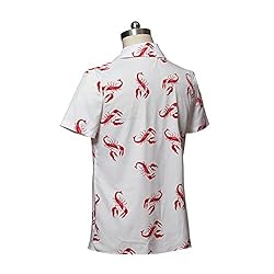Men's Kramer Seinfeld Lobster Shirt Button-Up White