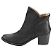 QUPID FC38 Women's Distressed Mid High Block Heel Ankle Booties Half Size Small