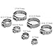 WMYCONGCONG 80 PCS Stainless Steel Single Ear Hose Clamp 7-21mm Crimp Hose Clamps Cinch Rings Pinch Fitting Tool for Securing Pipe Hoses and Automotive Use