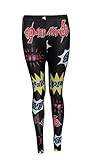 Mymixtrendz Ladies Dope Homies Work Out Slogan Plain Printed Legging (M/L US 8-10, Kapow Print)