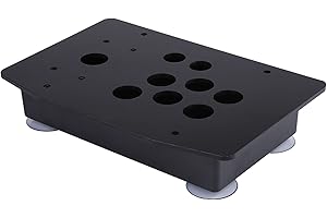 Yuecoom Arcade Case, DIY Arcade Controller Case, Black Acrylic Panel and Case DIY Set Kits Replacement for Arcade Game