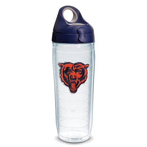 With Navy Wb Lid, 24oz, Clear