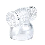 Wand Magic Attachments for Men ,Silicone Massager Accessory (Clear)