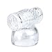 Wand Magic Attachments for Men ,Silicone Massager Accessory (Clear)