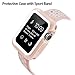 BRG Compatible with Apple Watch Band 38mm 42mm with Case, Shock-Proof Protective Case with Silicone Strap Replacement for iWatch Series 3,Series 2,Series 1