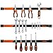 VonHaus 3X 24 Inch Magnetic Tool Holder Bar Organizer Racks with Removable Dividers for Connecting Strips for Tools in The Garage and Workshop - Mounting Bracket and Screws Included