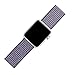 For Apple Watch Band,Soft Breathable Woven Nylon Replacement Sport Loop Band for Apple Watch Series 3/2/1 [38MMM Midnight Blue]