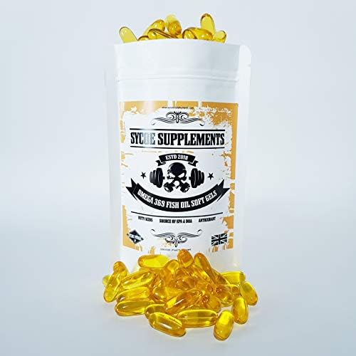 Omega 369 1100mg Sample Pack (2 Soft Gel Capsules) | EPA | DHA | Heart Health | Fatty Acid | Fish Oil | Sycoe Energy | Made in The UK