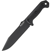 KA-BAR Becker BK7 Fixed Blade Utility Knife with Sheath, Large Outdoor Knife