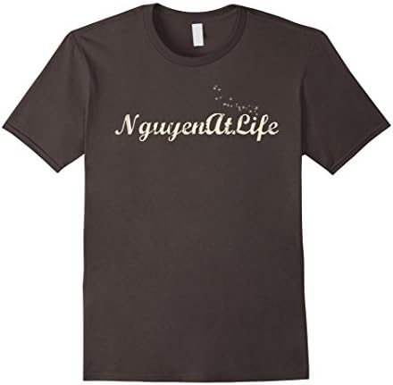 Mens NguyenAtLife Relaxed Fit Casual T-Shirt 2XL Asphalt