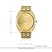 GEORGE SMITH Men's 43 mm Gold Dial Wrist Watch with 5 Pieces Metal Bracelet Link